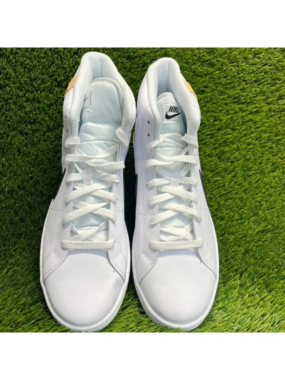 Nike Court Royale 2 Mid Mens Size 11 White Athletic Leather Shoes Sneakers